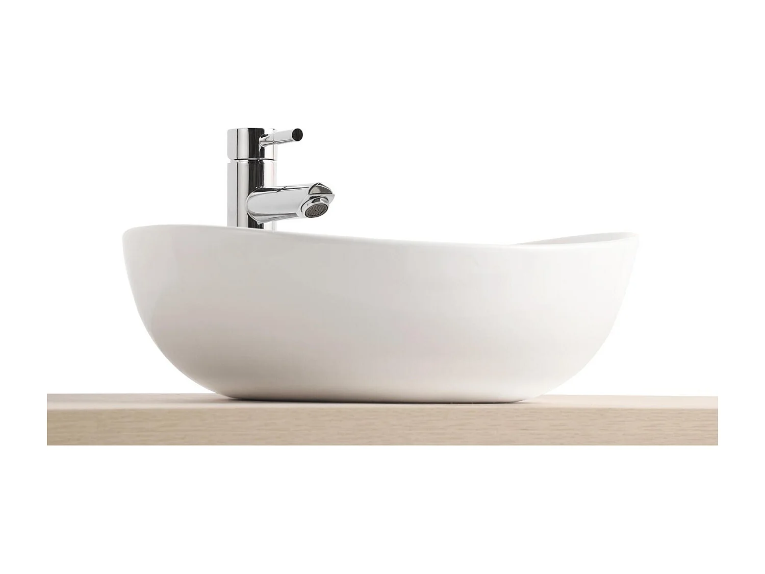 ANNA ovale keramische opzetwastafel 42x37cm