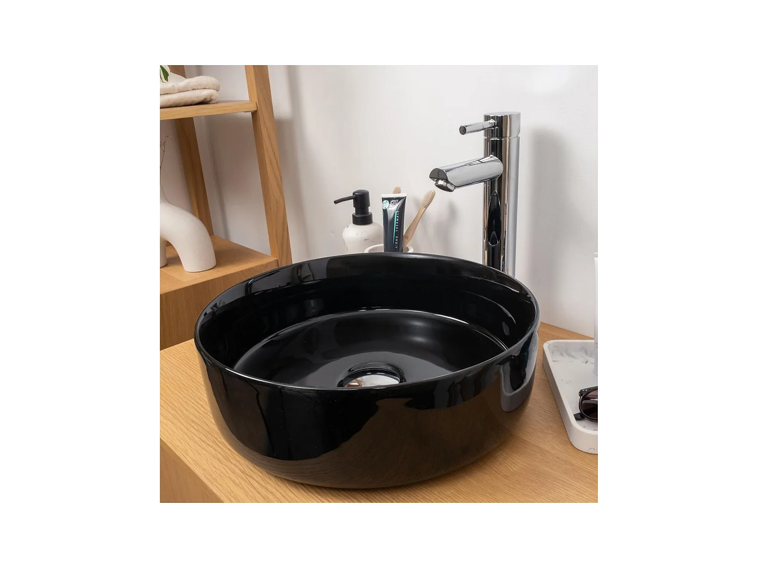 Rundes Aufsatzwaschbecken 36 x 36 cm DIEGO