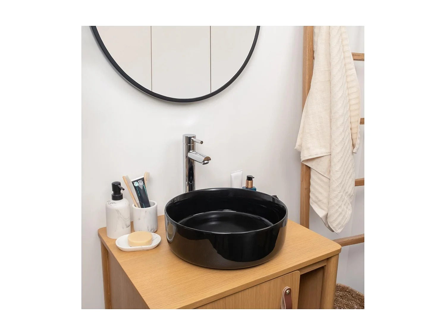 Ronde opzetwastafel 36 x 36 cm DIEGO