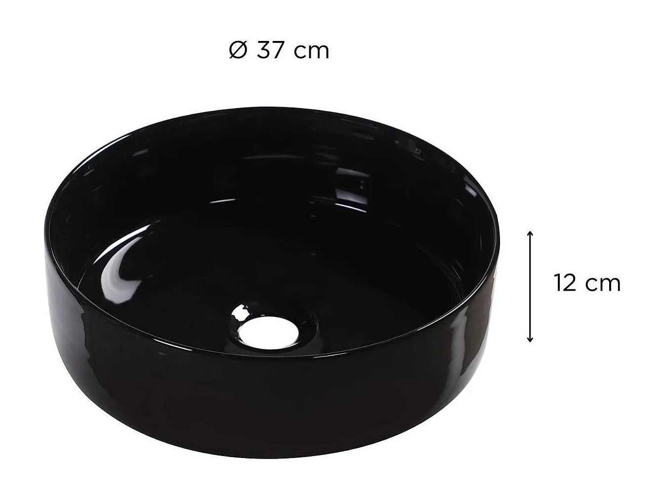 Ronde opzetwastafel 36 x 36 cm DIEGO