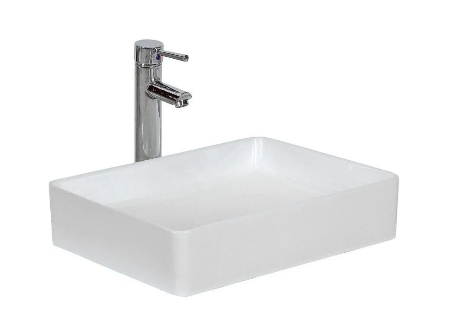 Vasque à poser rectangle en céramique 47x36cm