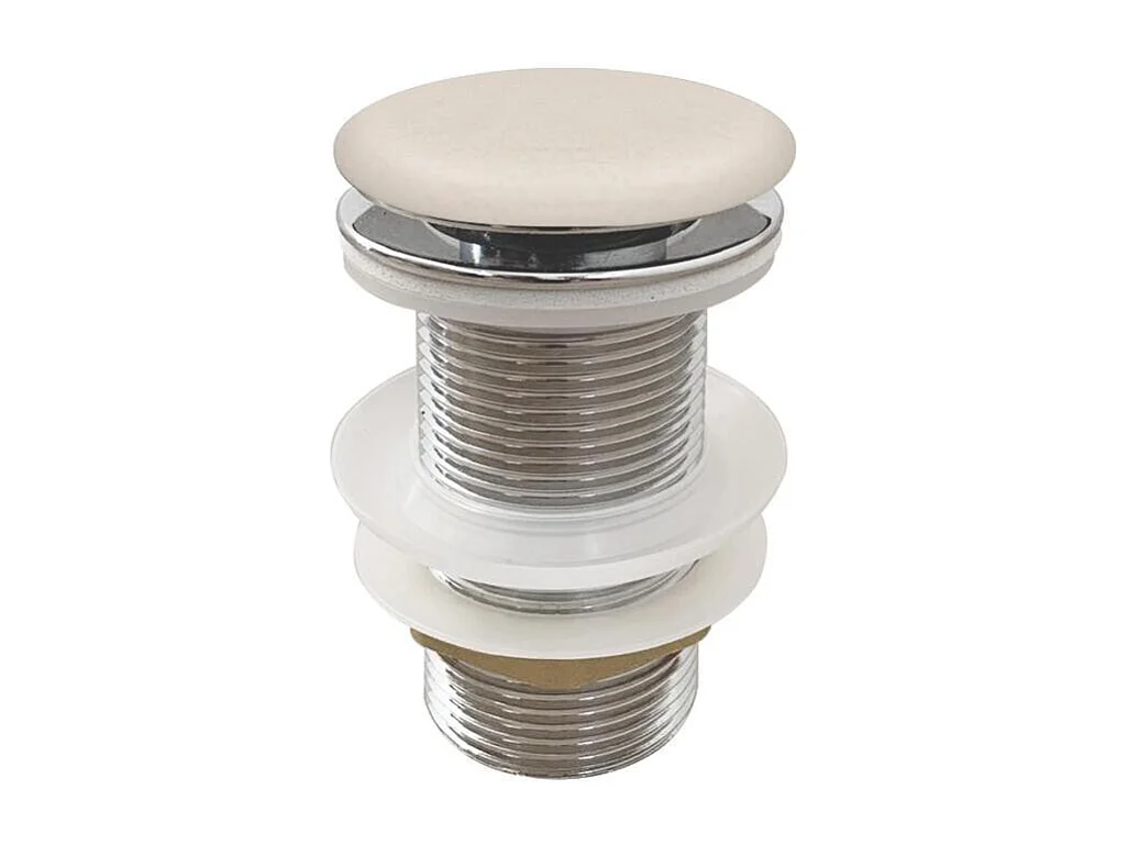 Lavabo da appoggio, vasca in cemento travertino, 36,2x36,2cm, scarico FLORE + JAMES