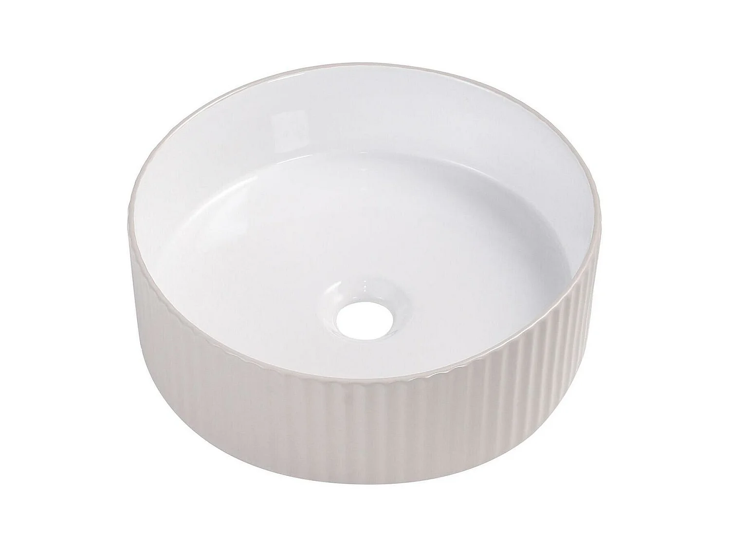 Vaso de lavabo redondo 36 x 36 cm NELA