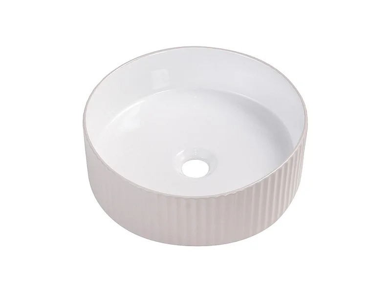 Lavabo da appoggio rotondo NELA 36 x 36 cm