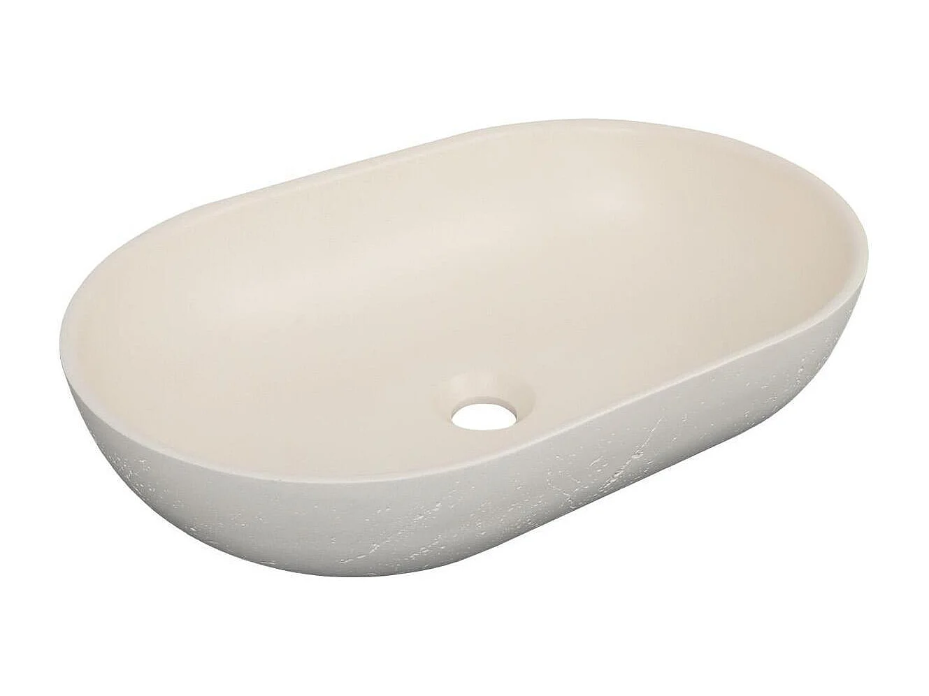 Lavabo ovale da appoggio FLORE 53x35cm