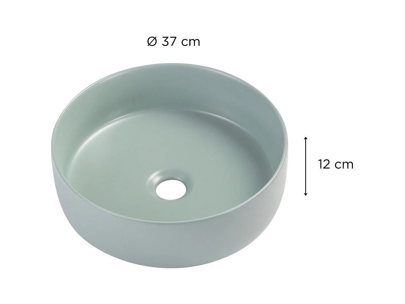 Rundes Aufsatzwaschbecken 36 x 36 cm DIEGO