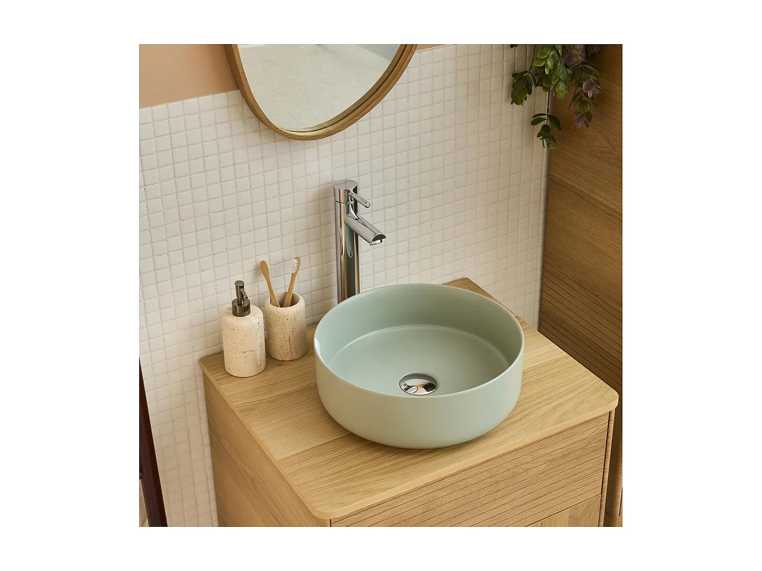 Lavabo redondo DIEGO 36x36cm