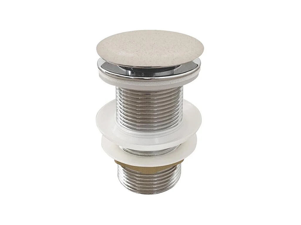 Vasque à poser ronde en grès 36cm + bonde assortie