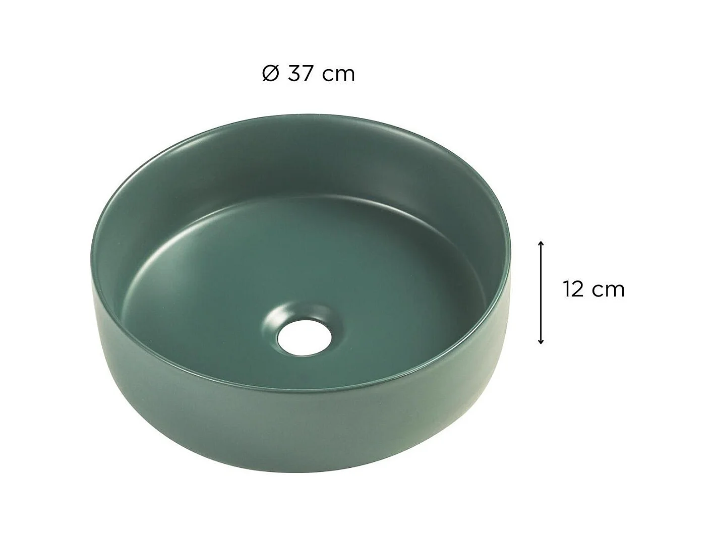 Rundes Aufsatzwaschbecken 36 x 36 cm DIEGO
