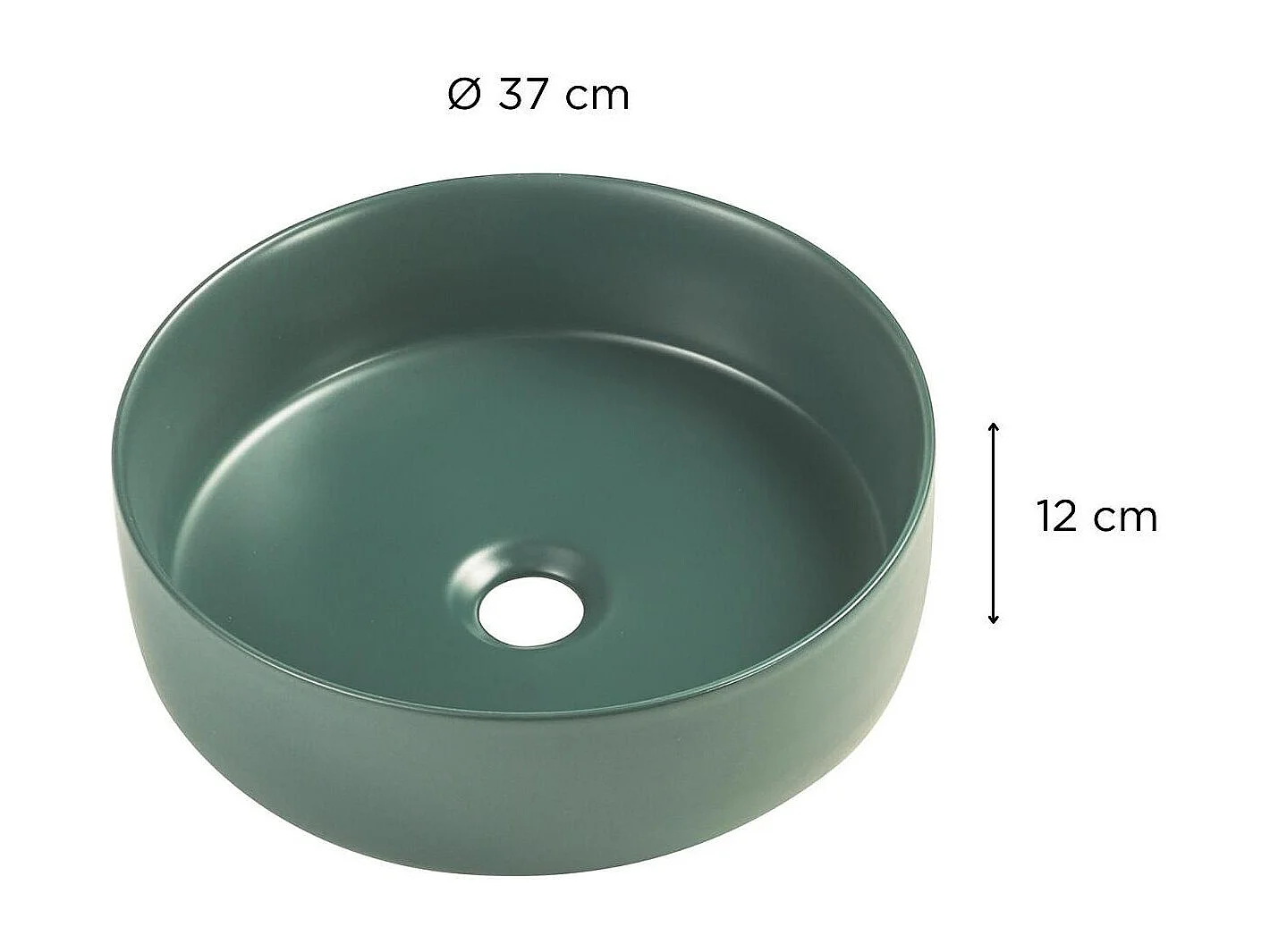 Rundes Aufsatzwaschbecken 36 x 36 cm DIEGO