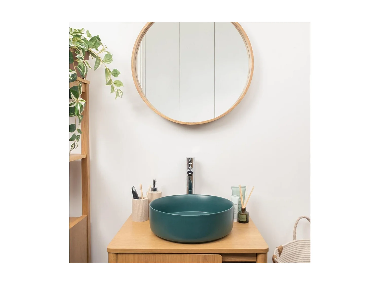 Rundes Aufsatzwaschbecken 36 x 36 cm DIEGO