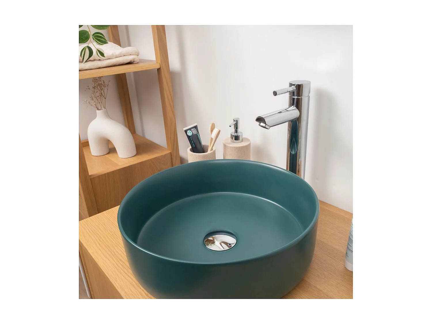 Rundes Aufsatzwaschbecken 36 x 36 cm DIEGO