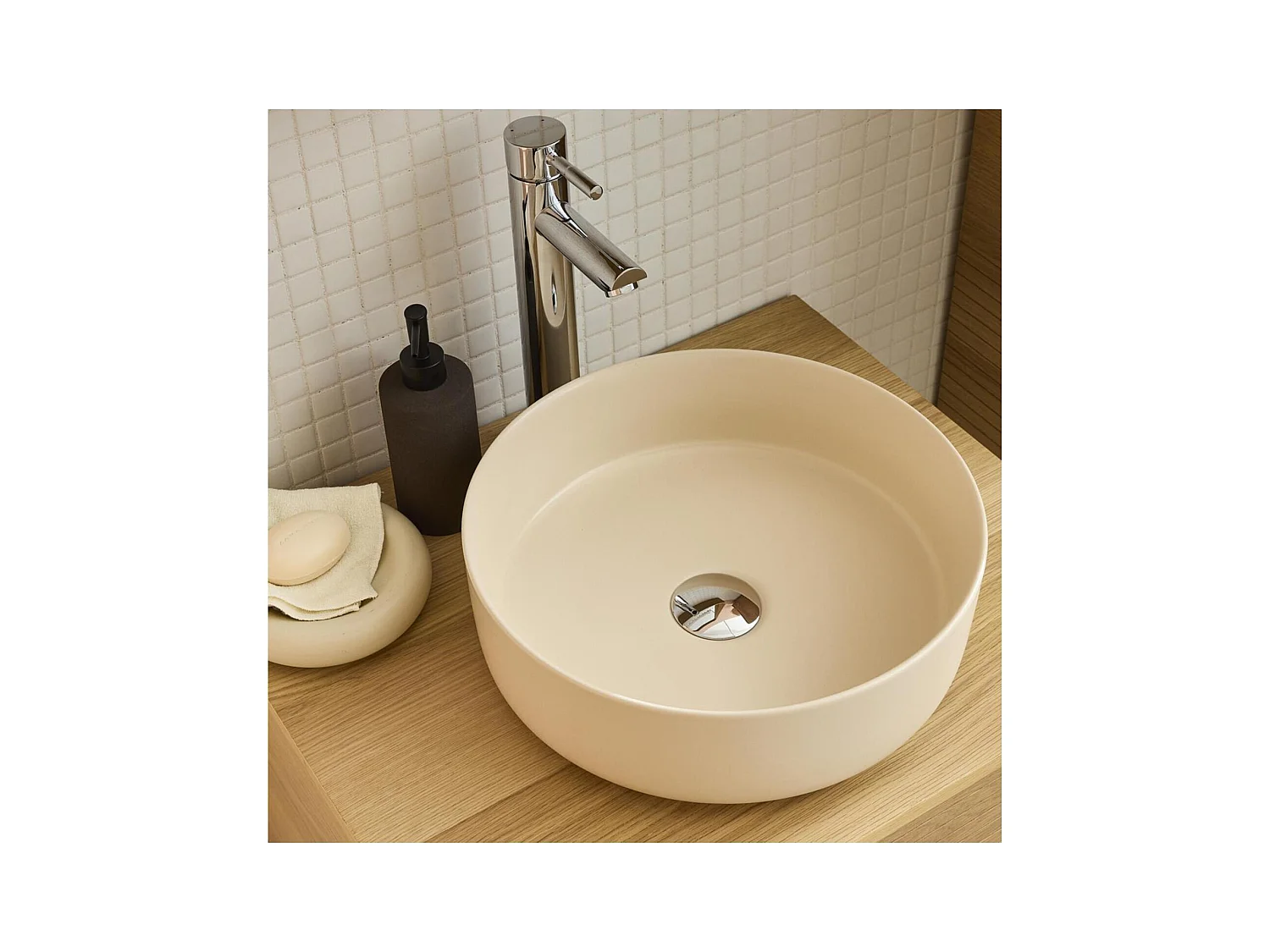Rundes Aufsatzwaschbecken 36 x 36 cm DIEGO