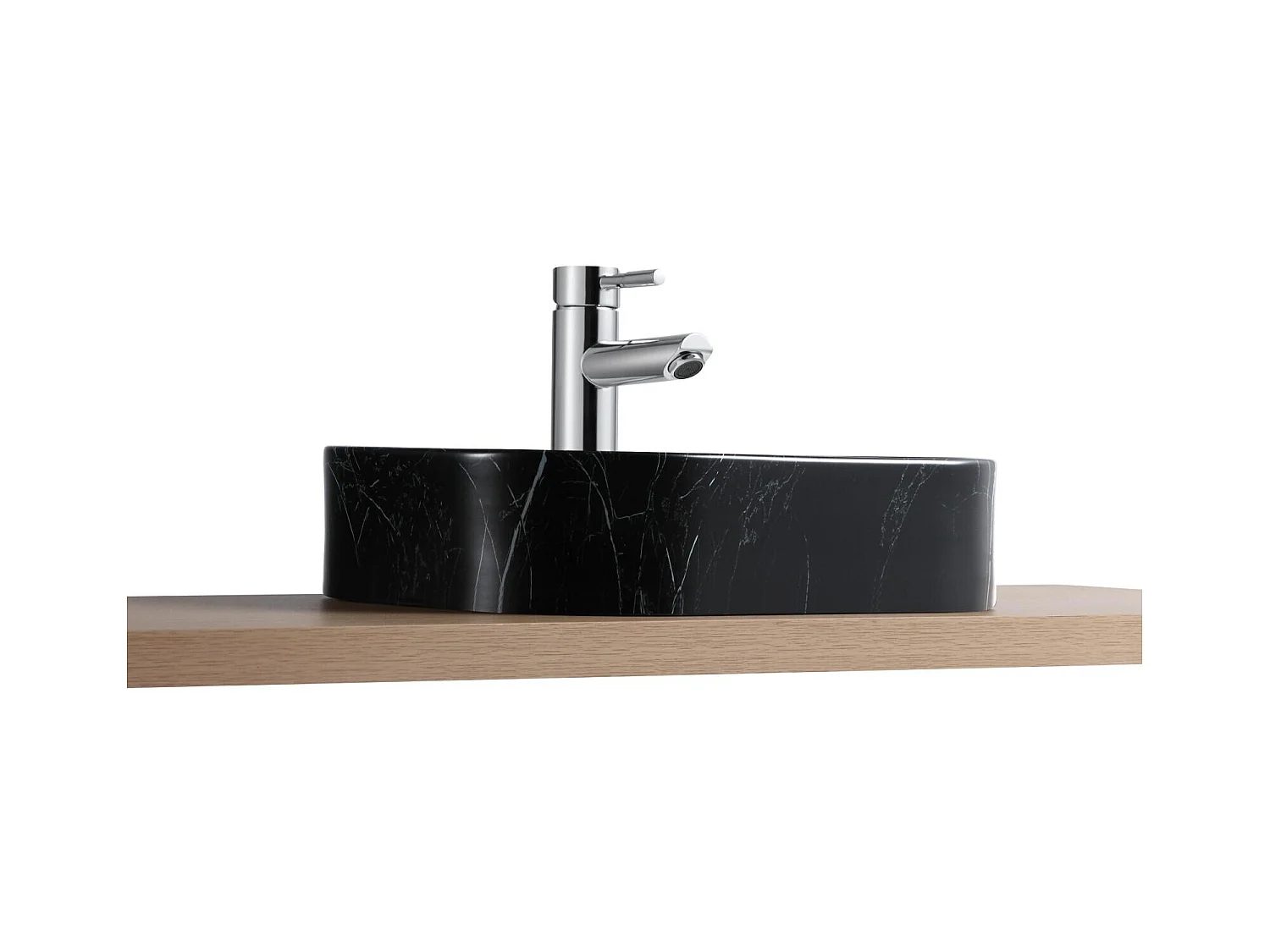 Vasque à poser rectangle en céramique 45x38cm