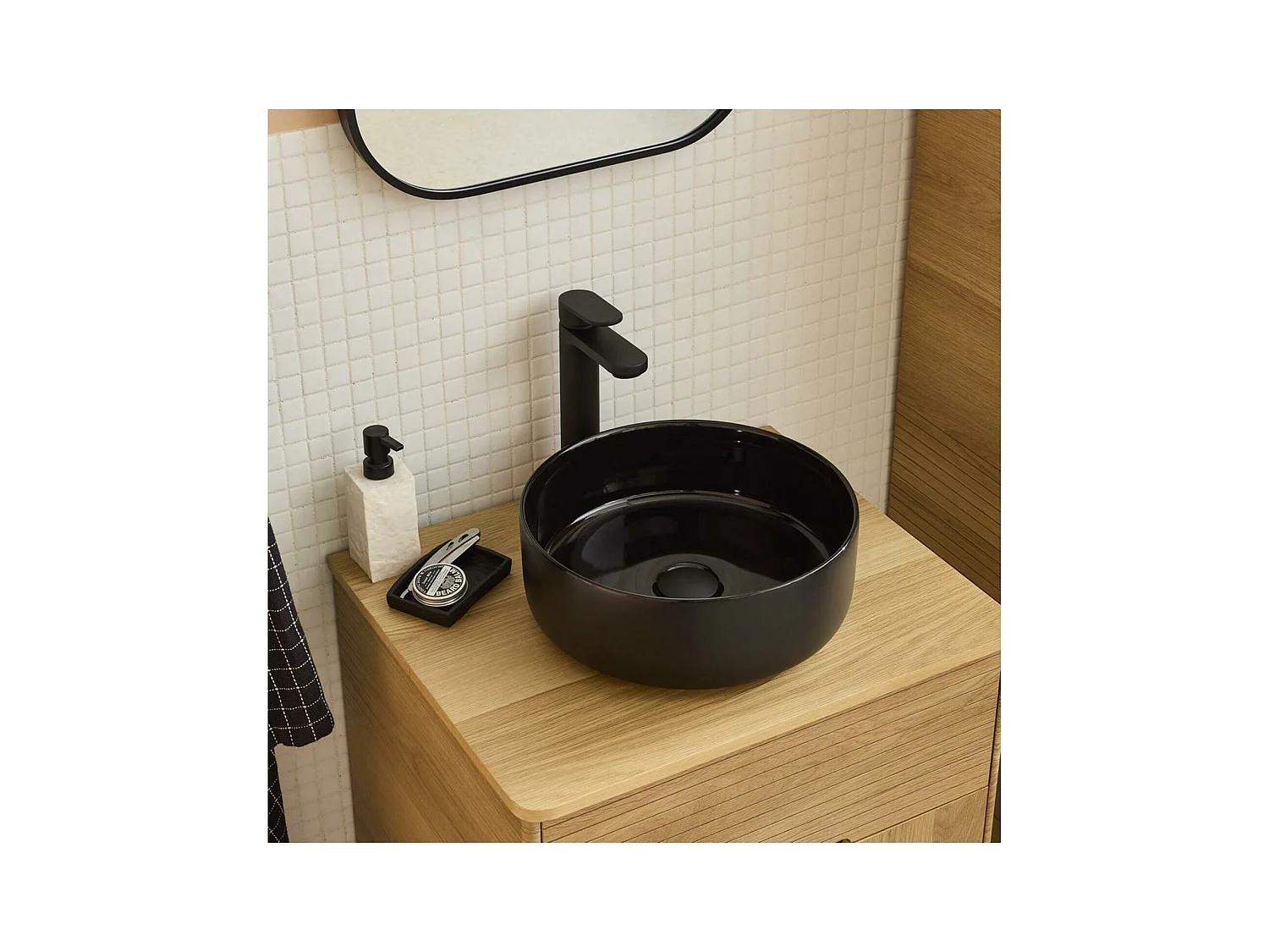 Rundes Aufsatzwaschbecken 36 x 36 cm DIEGO