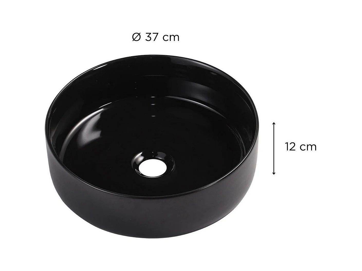 Rundes Aufsatzwaschbecken 36 x 36 cm DIEGO
