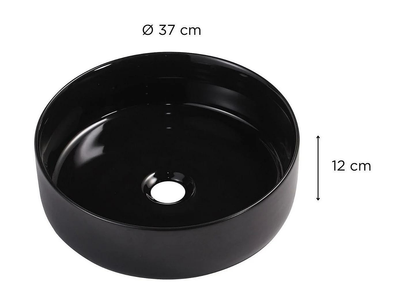 Ronde opzetwastafel 36 x 36 cm DIEGO