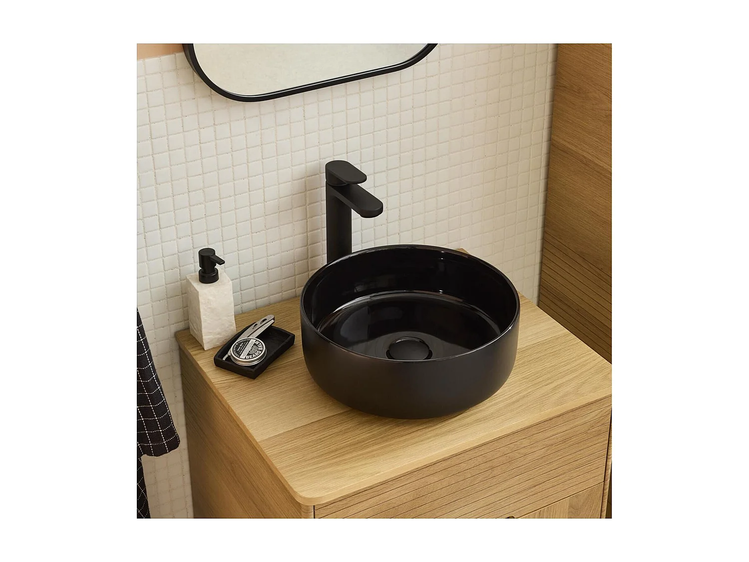 Vasque à poser ronde DIEGO 36x36cm