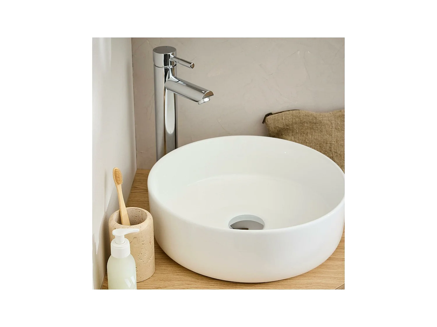 Rundes Aufsatzwaschbecken 36 x 36 cm DIEGO