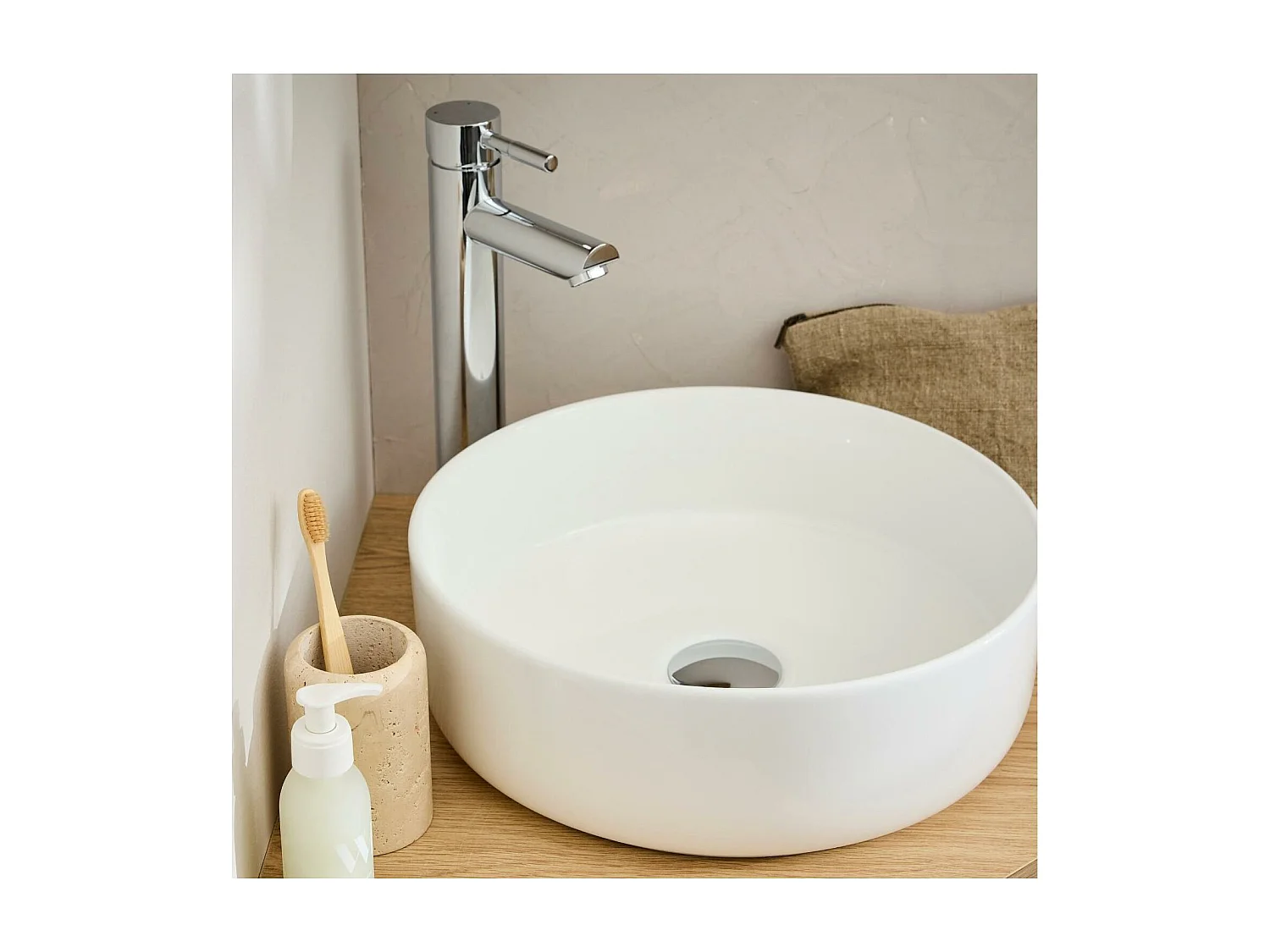 Rundes Aufsatzwaschbecken 36 x 36 cm DIEGO