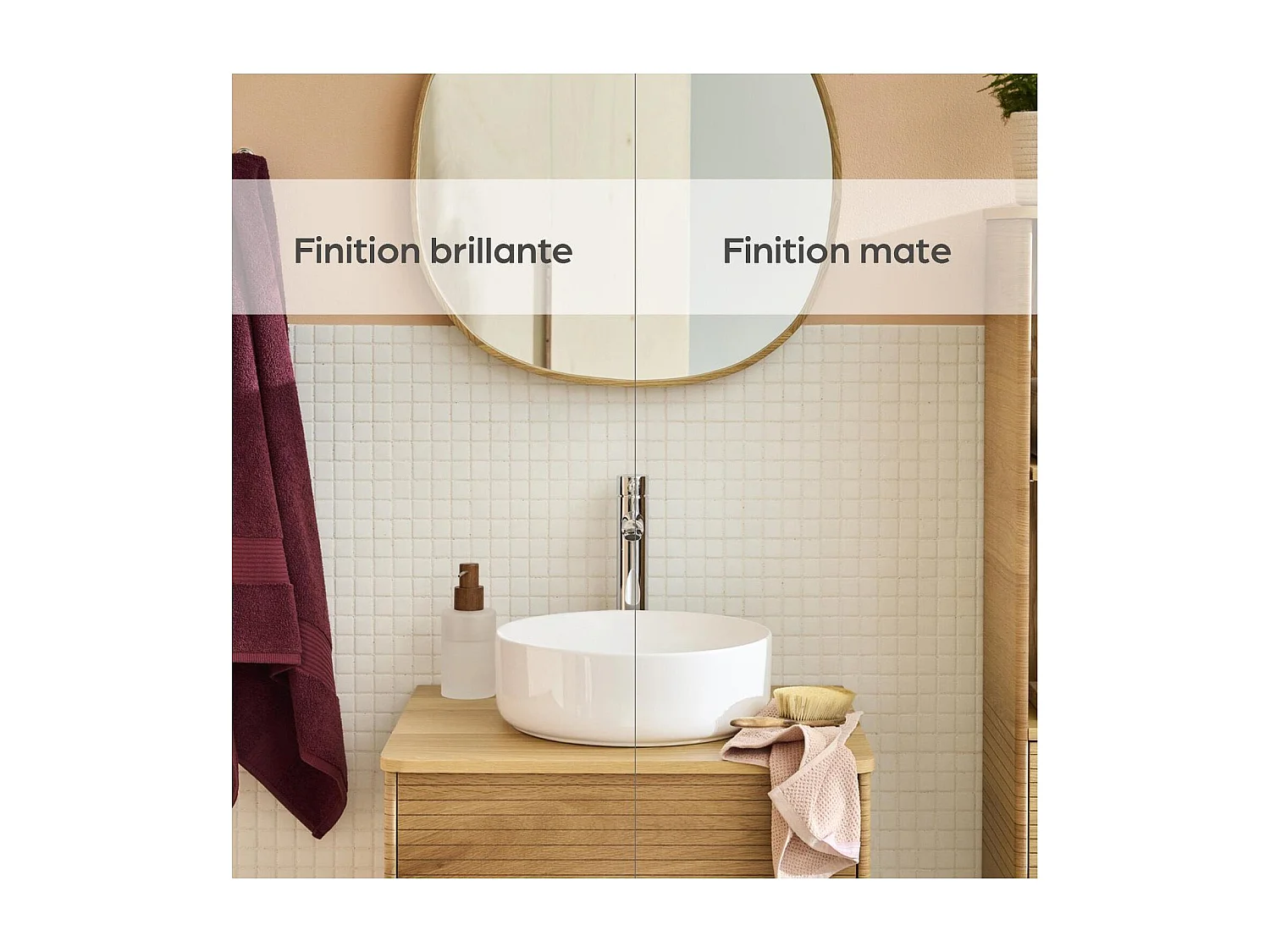 Vasque à poser ronde DIEGO 36x36cm