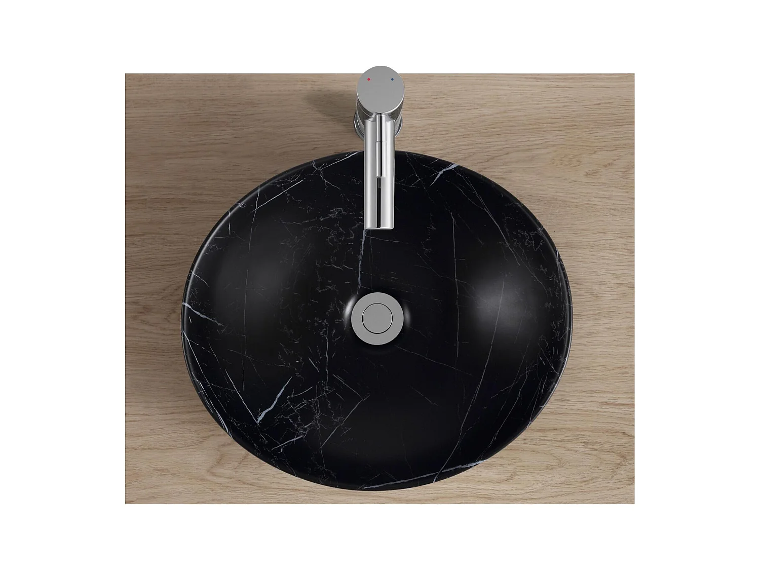 ANNA ovales Keramik-Aufsatzwaschbecken 42x37cm