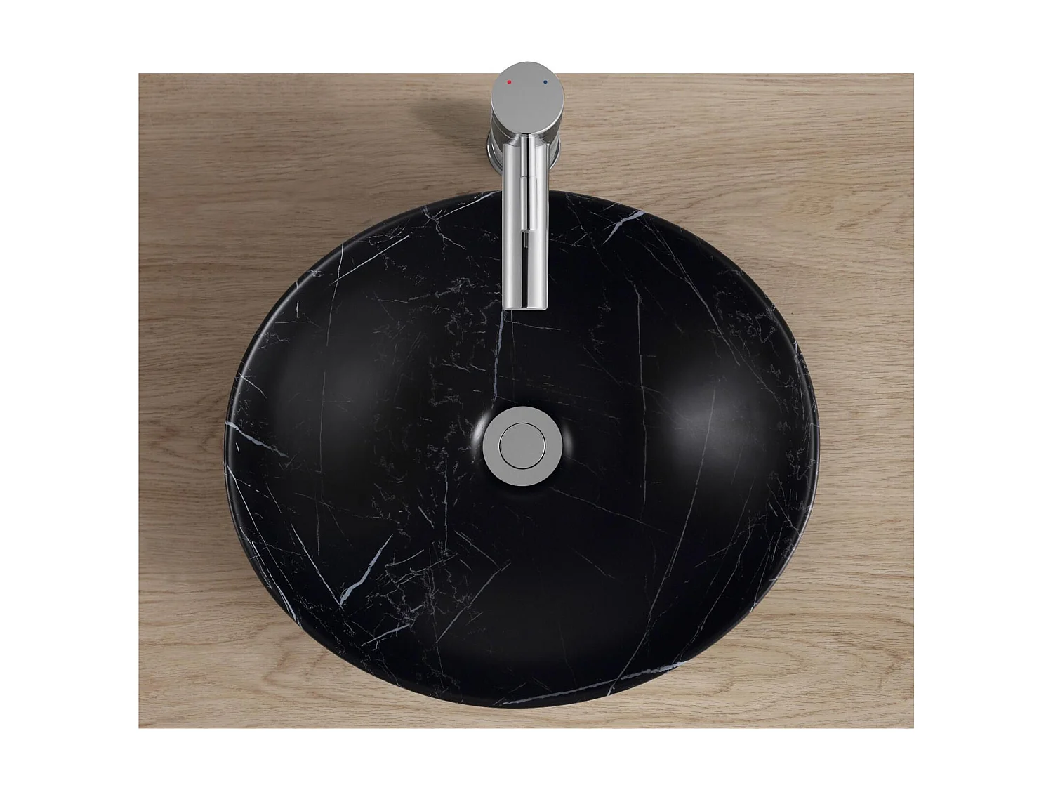 ANNA ovale keramische opzetwastafel 42x37cm