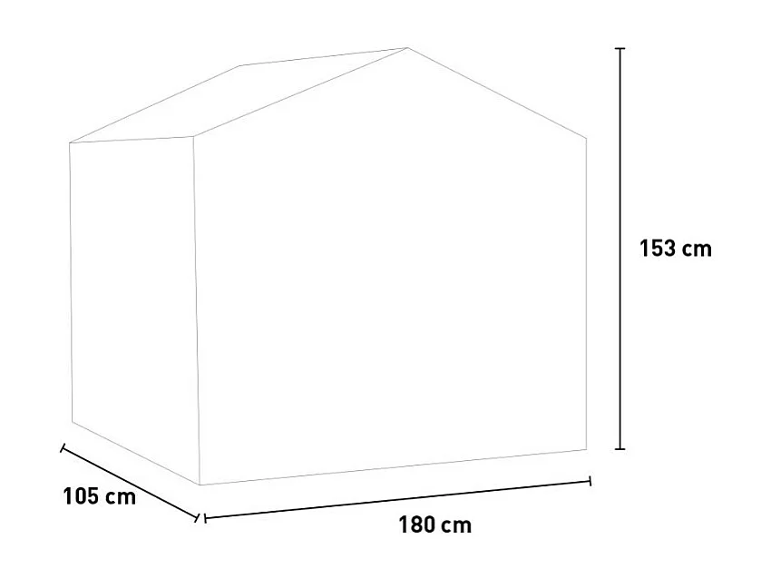 Serra da balcone giardino terrazza 180x105xh153cm piante fiori BrioS