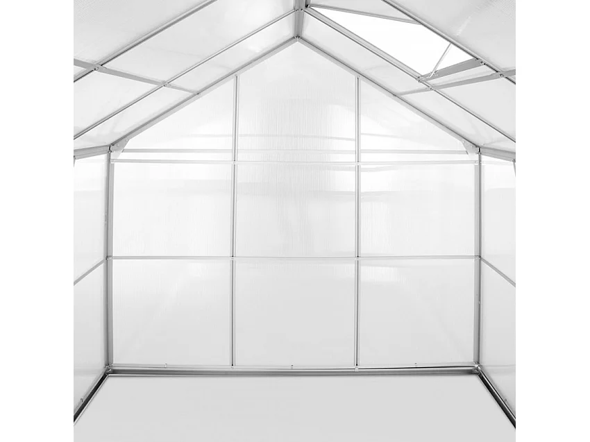 Serra da giardino alluminio porta-finestra 183x185x205 cm Nuvia185