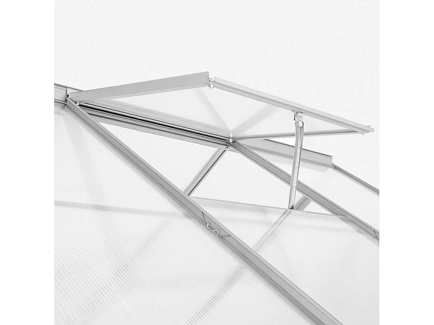 Serra da giardino alluminio porta-finestra 183x185x205 cm Nuvia185