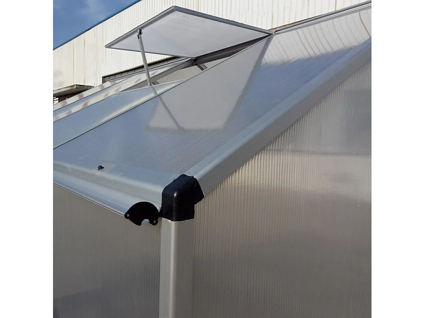 Serra da giardino alluminio porta-finestra 183x185x205 cm Nuvia185