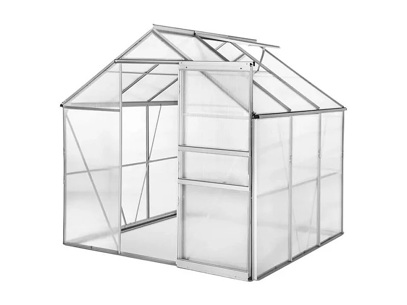 Serra da giardino alluminio porta-finestra 183x185x205 cm Nuvia185