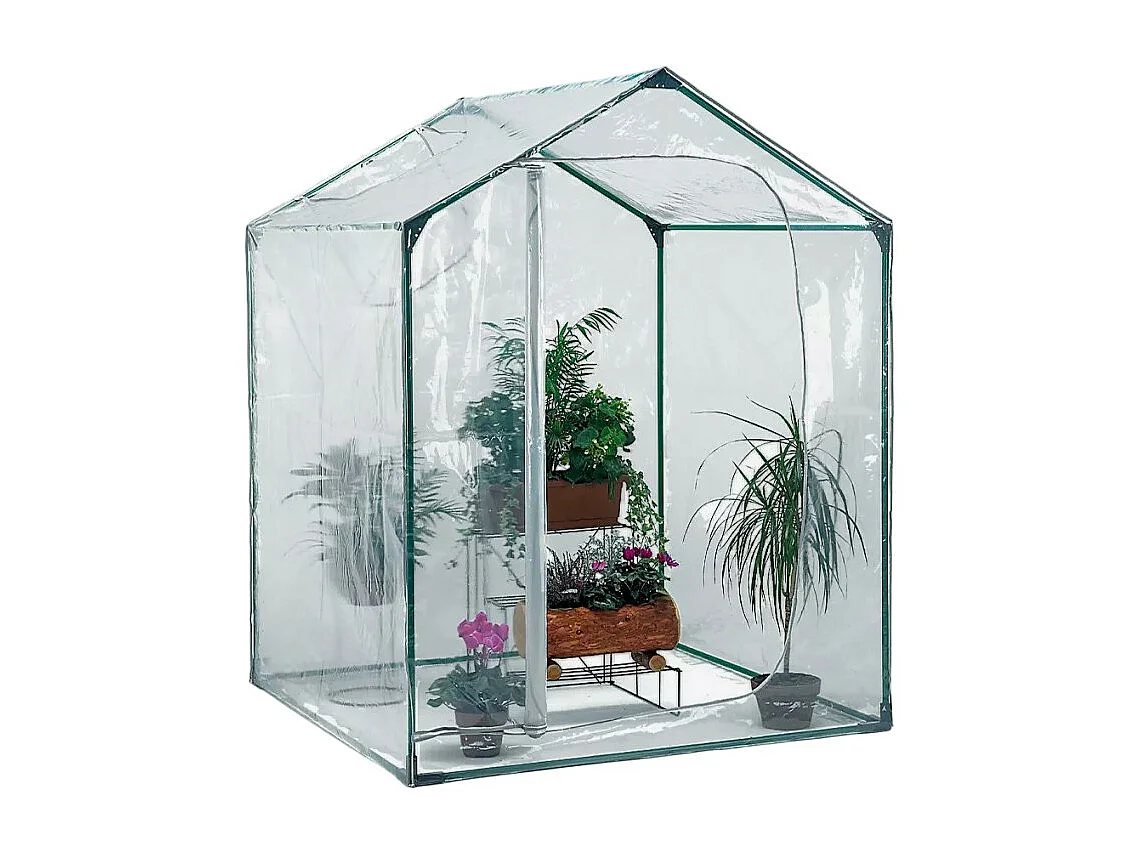 Serra da balcone per piante fiori 153x153xh210cm PVC acciaio BrioM