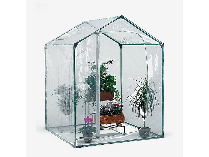 Serra da balcone per piante fiori 153x153xh210cm PVC acciaio BrioM