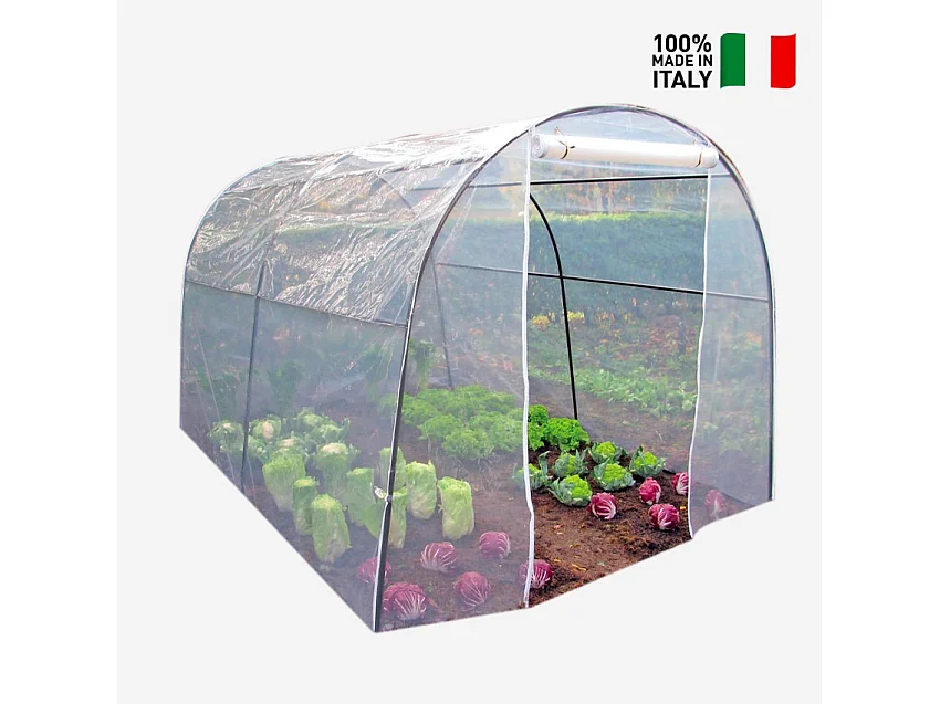 Serra da giardino 200x300xh180cm tunnel in PVC fiori piante LinaL