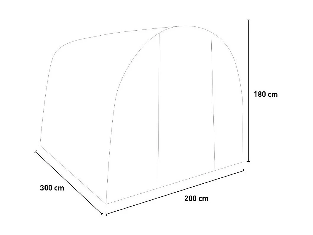 Serra da giardino 200x300xh180cm tunnel in PVC fiori piante LinaL