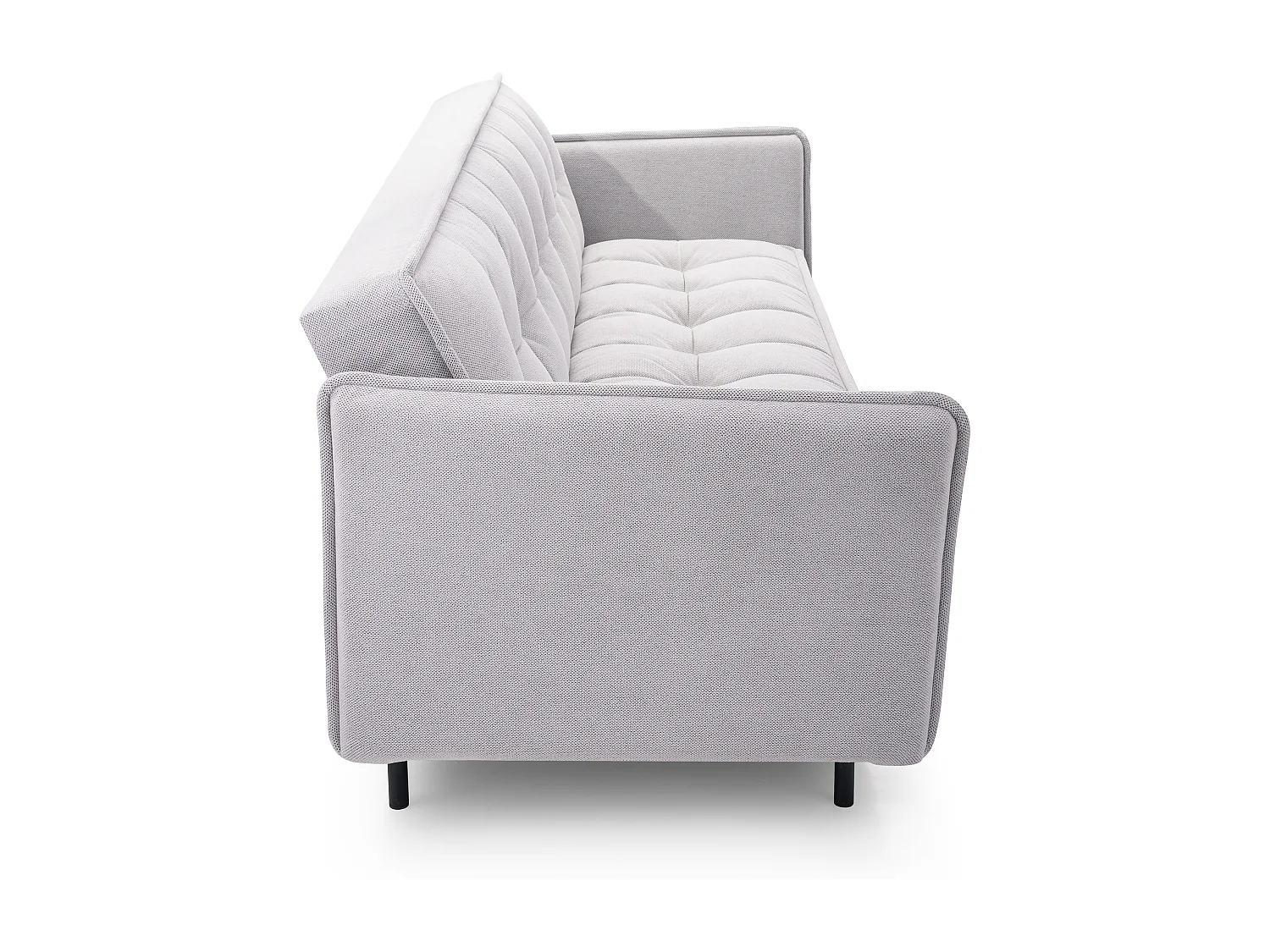 Skandinavisches Schlafsofa 220x90x50 cm – Holzrahmen, Schlaffunktion, Wellenfederung – Beige