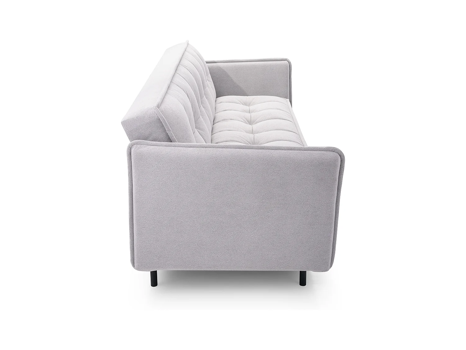 Skandinavisches Schlafsofa 220x90x50 cm – Holzrahmen, Schlaffunktion, Wellenfederung – Burgunderrot