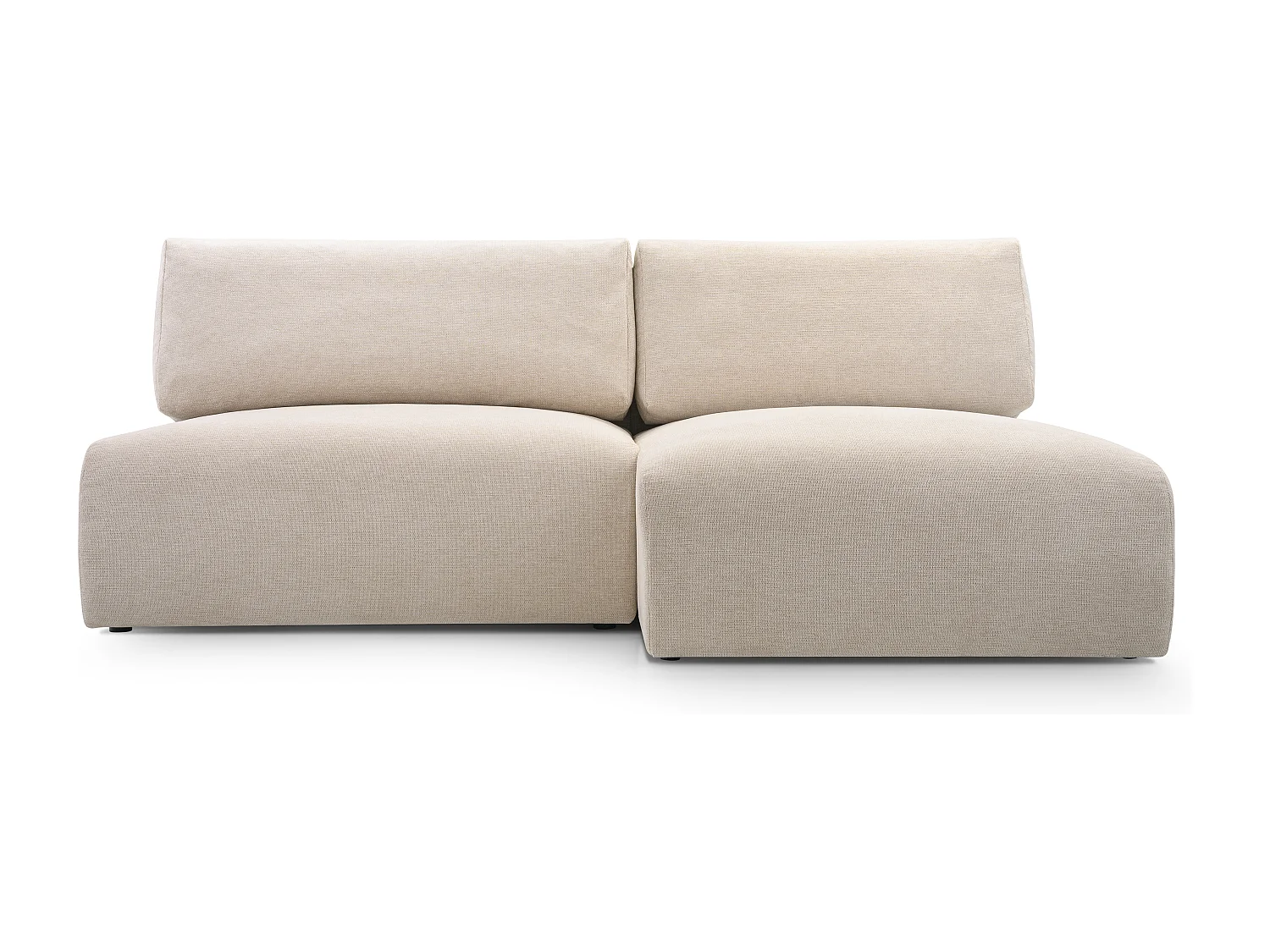 Divano angolare MILENA con letto, contenitore e tessuto idrofobo ARAGON – 223x150x95 cm – Struttura in legno, destra, Marrone