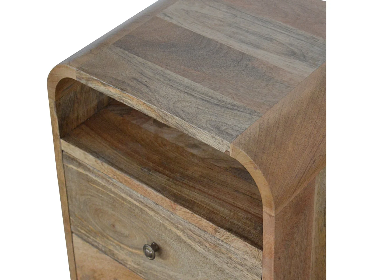 Artisan Furniture London Nachttisch mit 2 Schubladen aus Massivholz