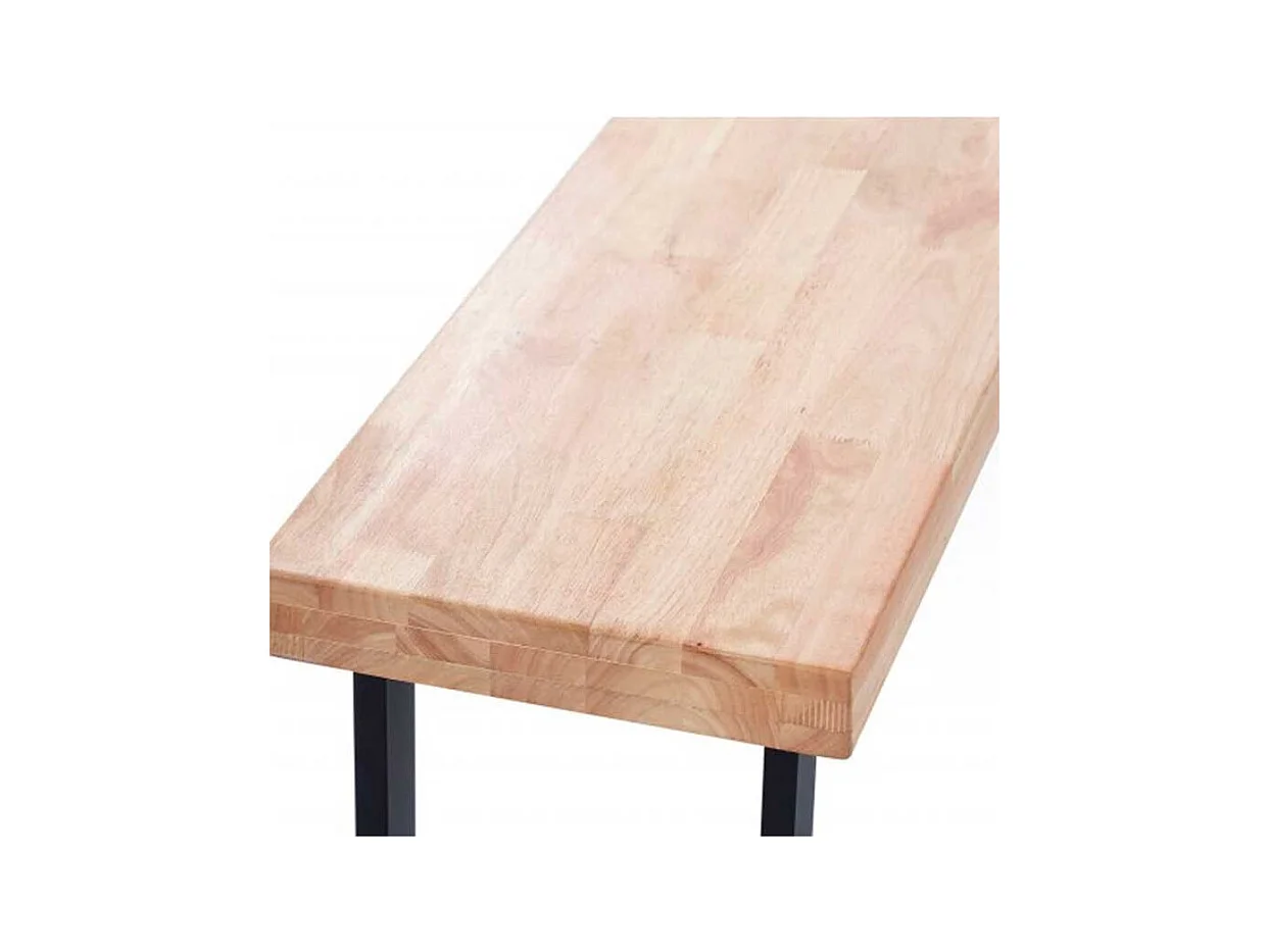 Banc de salon et salle à manger Indú Nordic Chêne Noir 120x47x34 cm