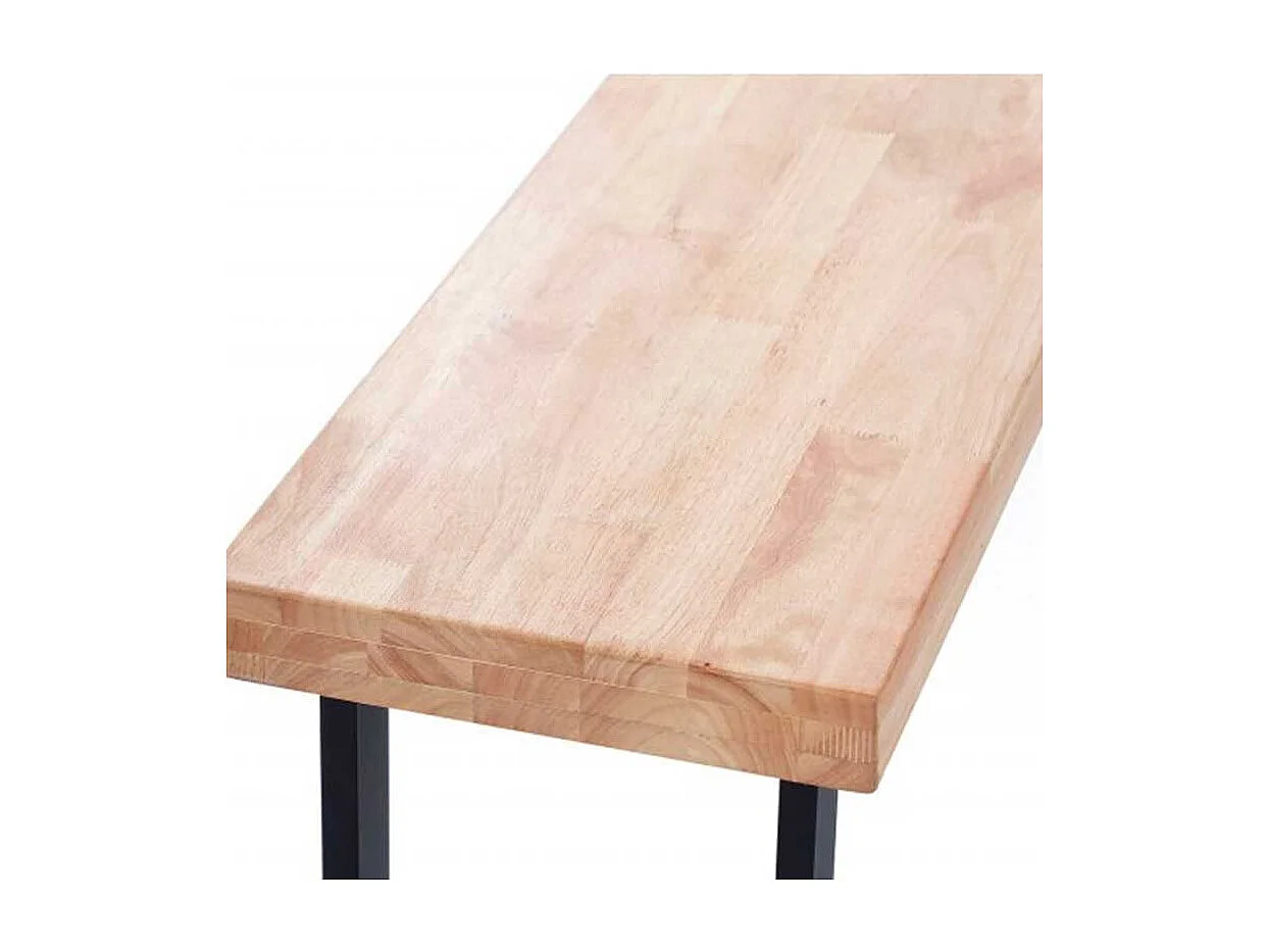 Banco asiento Loft roble/negro 47x120x34 cm Adec