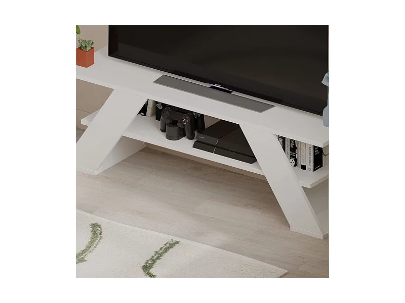 Mesa Tv - 40X120X34 Blanco