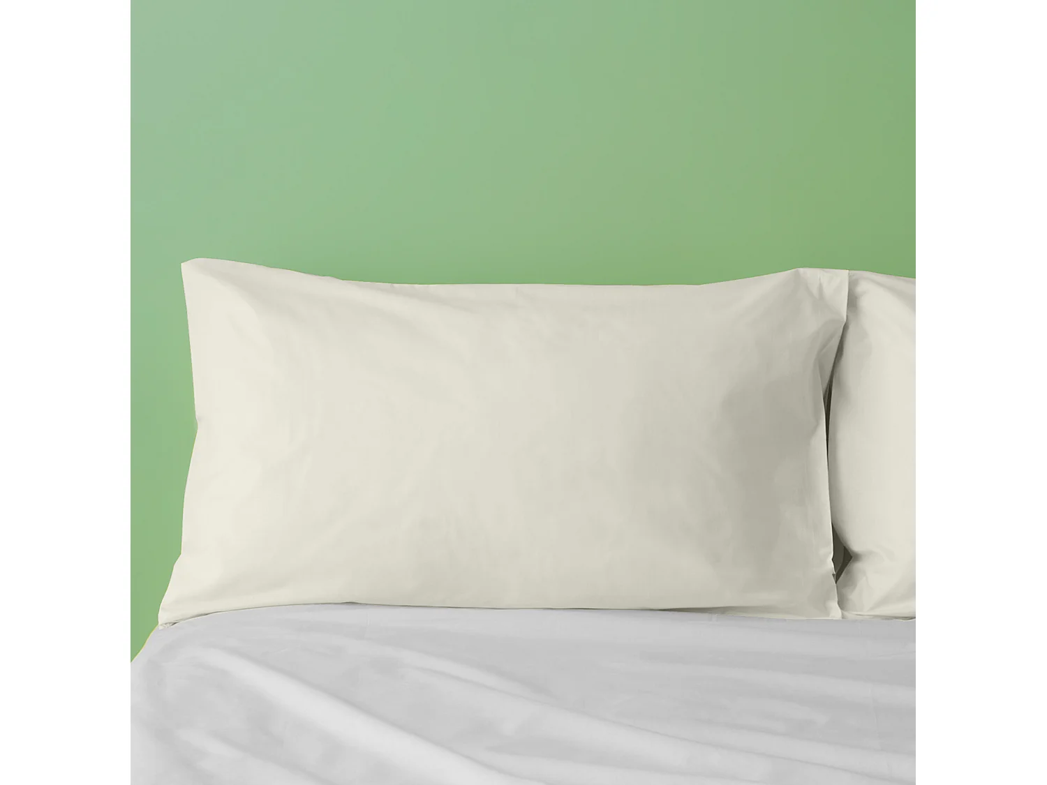 Federa in puro cotone tinta unita grigio chiaro (50x80cm)