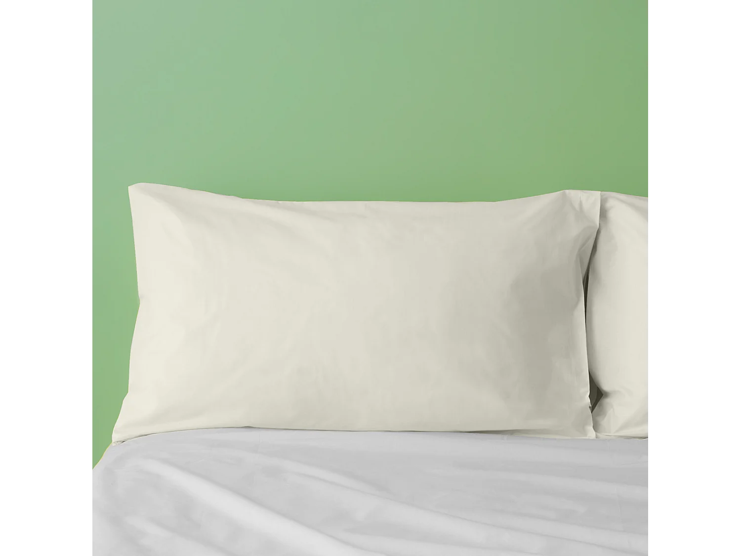 Federa in puro cotone tinta unita grigio chiaro (50x80cm)