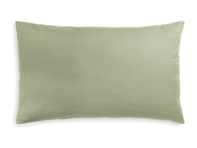 Federa in puro cotone tinta unita verde salvia (50x80cm)