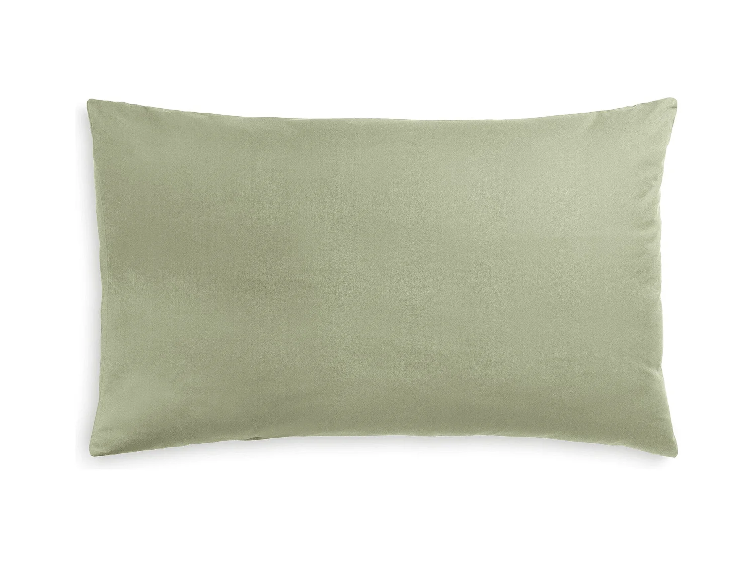 Federa in puro cotone tinta unita verde salvia (50x80cm)