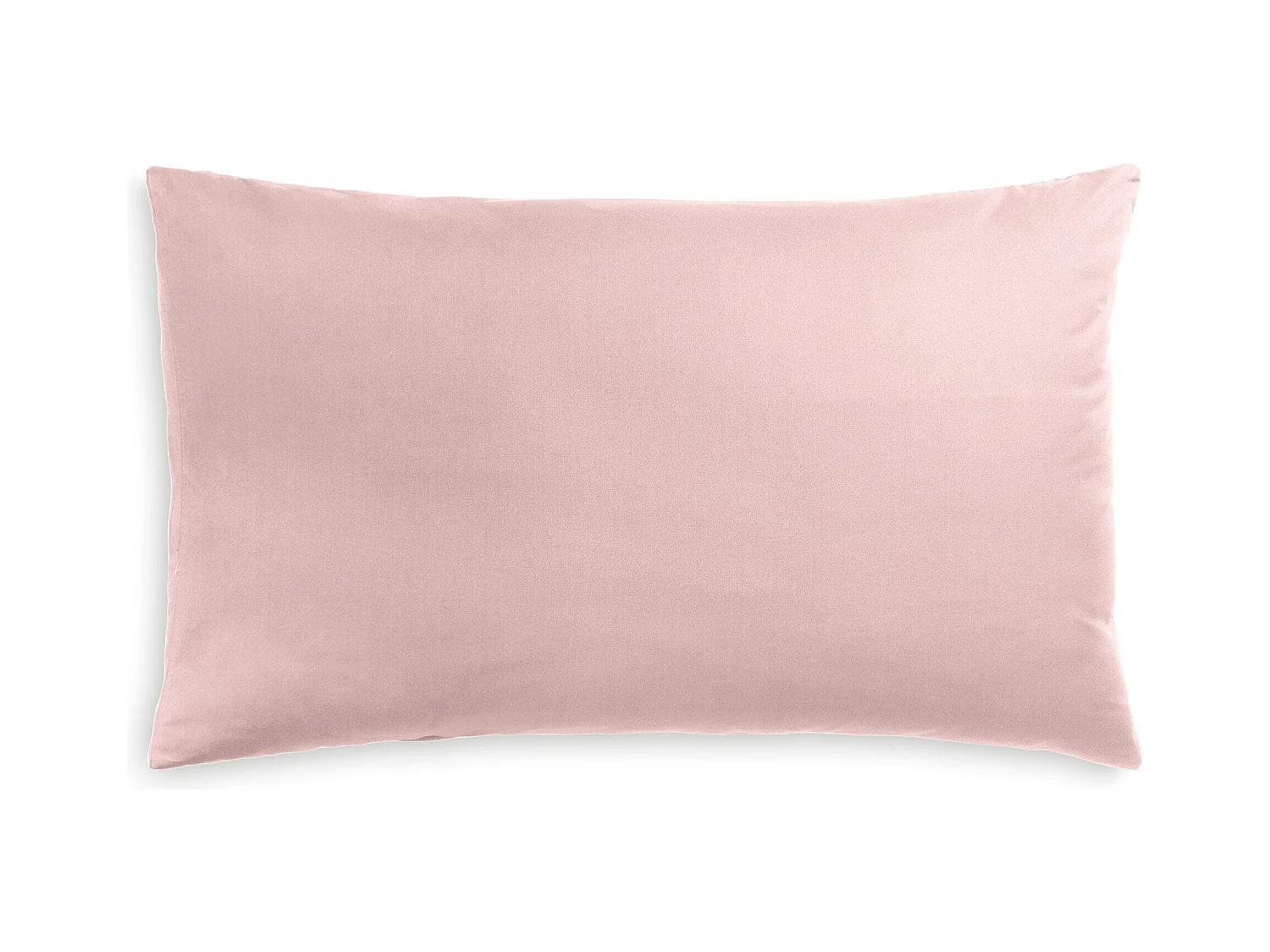 Federa in puro cotone tinta unita rosa incenso (50x80cm)