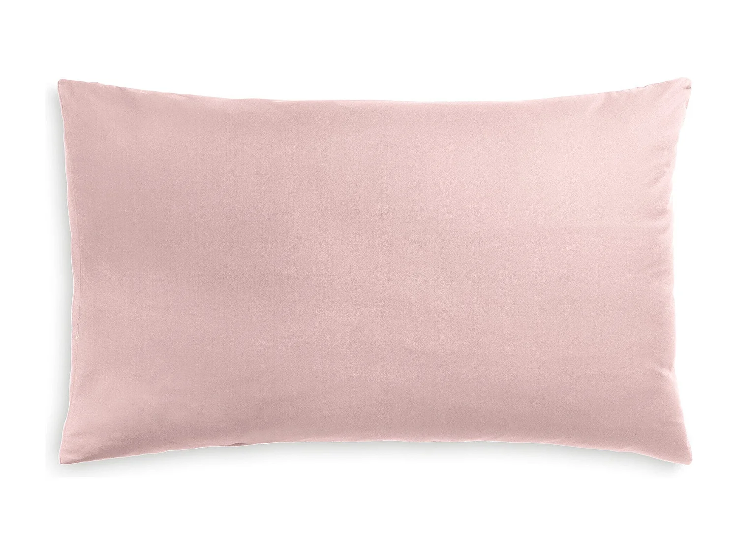 Federa in puro cotone tinta unita rosa incenso (50x80cm)