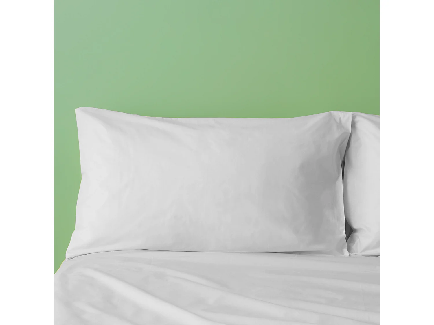 Federa in puro cotone tinta unita bianco (50x80cm)